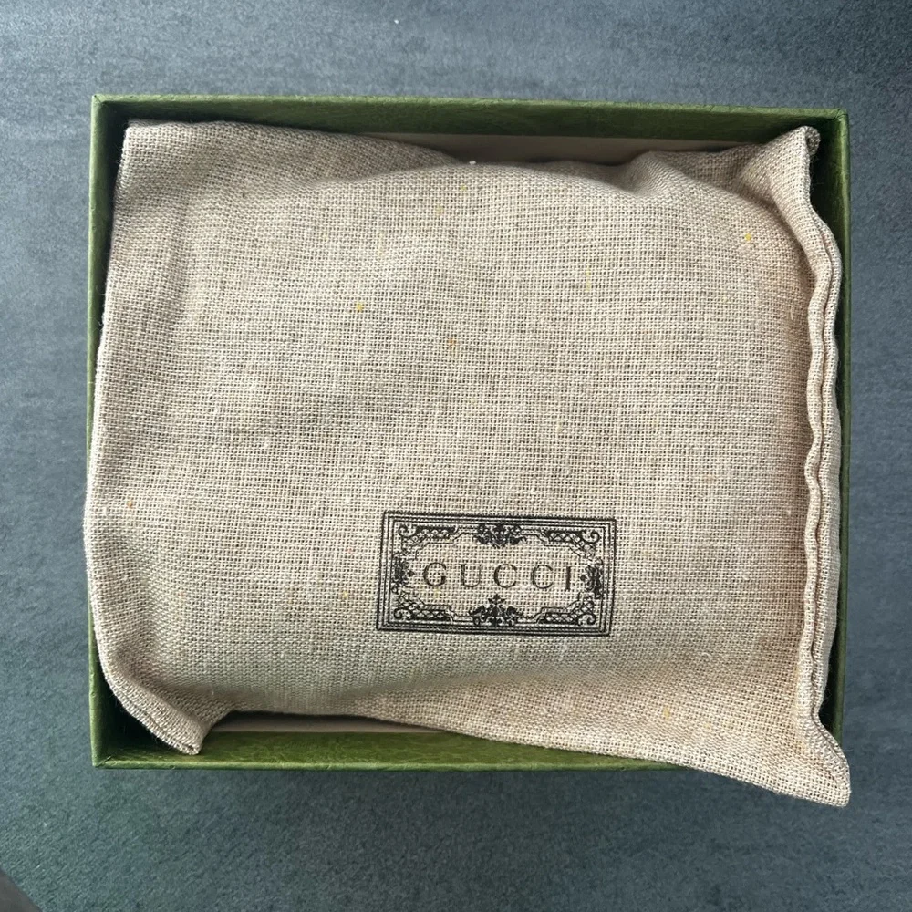 Gucci Black Chevron Marmont Leather Wallet - Picture 3 of 7